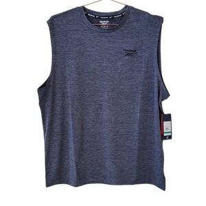 REEBOK XL Ebony Heather Elite Sleeveless Regular Top Men